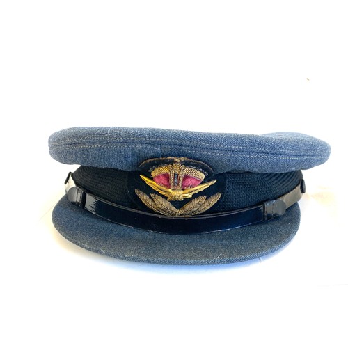 86 - WW2 RAF officers peaked cap by Herbert Chappell of London