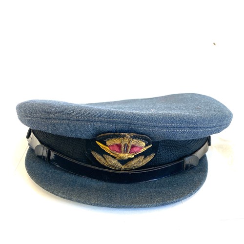 86 - WW2 RAF officers peaked cap by Herbert Chappell of London