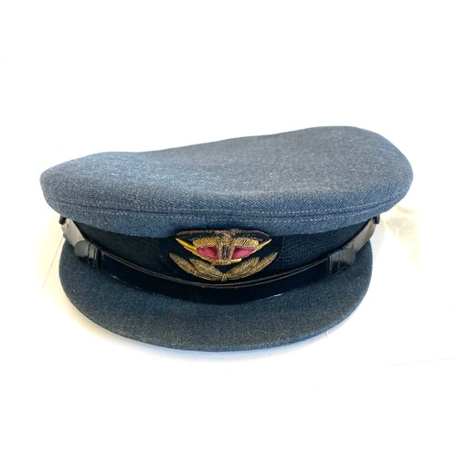 86 - WW2 RAF officers peaked cap by Herbert Chappell of London