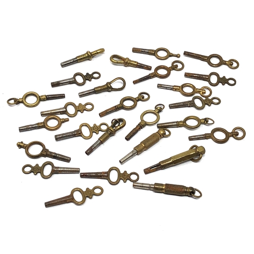 547 - Selection of pocket watch keys