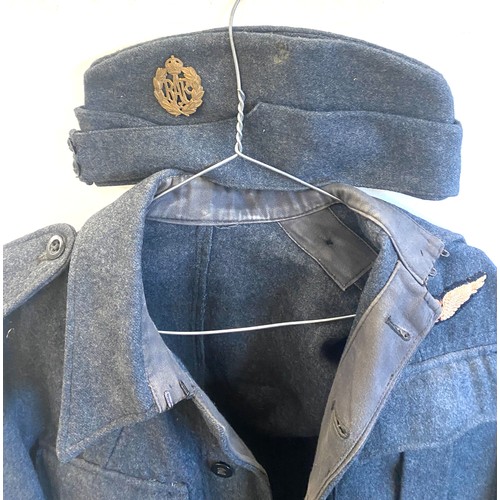 397 - RAF WW2 1943 Suits Aircrew Battledress Blouse Tunic, war example tailored with Flight Sergeant chevr... 