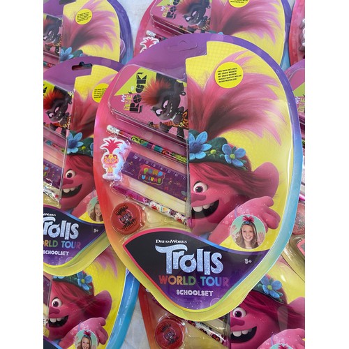 269 - 9 Brand new in packaging Troll stationery / school sets