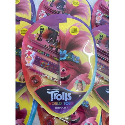 269 - 9 Brand new in packaging Troll stationery / school sets