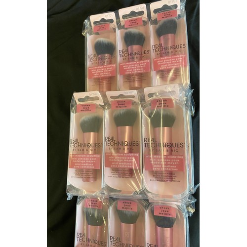 150 - 5 Boxes of 12 brand new in packaging Mini real technics sculpting make up brushes