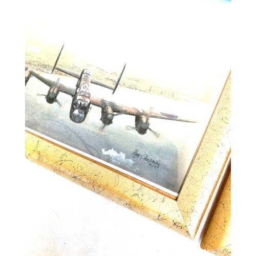 136 - 4 Framed aircraft prints, each measures approx