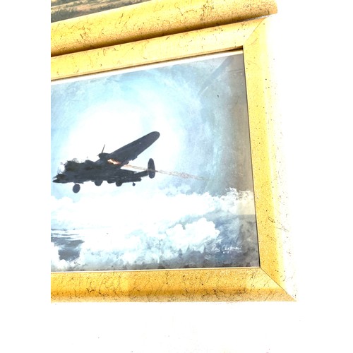 136 - 4 Framed aircraft prints, each measures approx