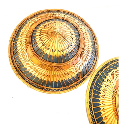 83 - Pair Chinese rice hats, Diameter 16 inches