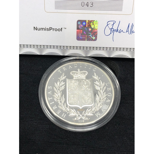 580 - Boxed The royal wedding silver numisproof heraldry design harry & megan wedding day 2oz proof coin e... 