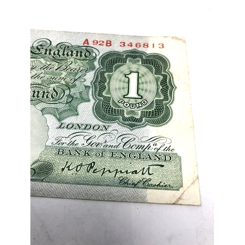 593 - BANK OF ENGLAND £1 note 1948-49 Peppiatt 4th Period