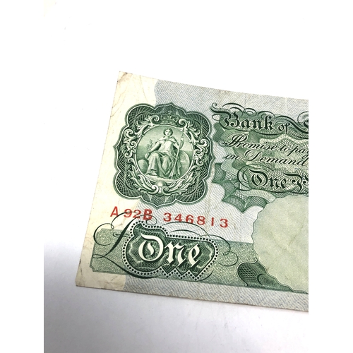 593 - BANK OF ENGLAND £1 note 1948-49 Peppiatt 4th Period