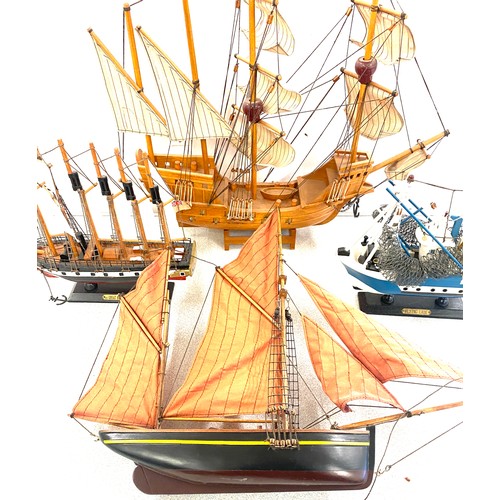 139 - Selection of 4 ship galleon models