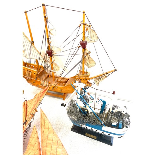 139 - Selection of 4 ship galleon models