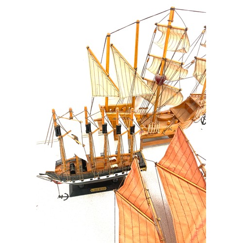 139 - Selection of 4 ship galleon models