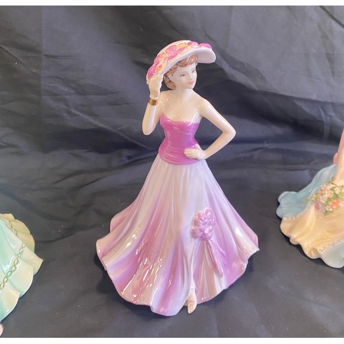 87 - 3 Coalport lady figures includes special birthday, Ladies of fashion Carol, With Love