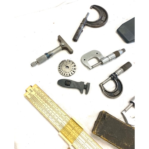 221 - Large selection of miscellaneous items includes g-clamps, rulers etc