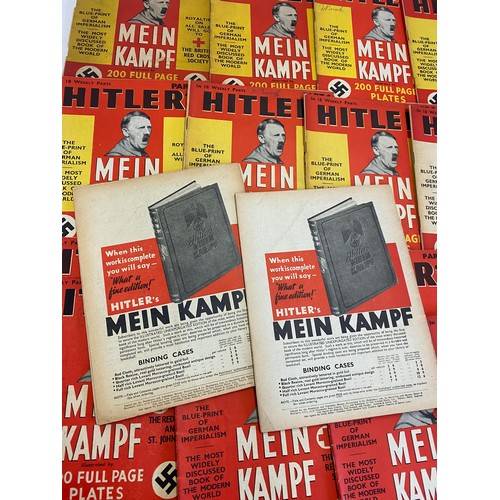 76 - Selection of 18 hitlers Mein Kampf magazines, volume 1-18