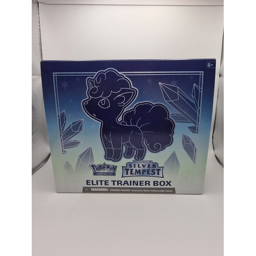 106 - Pokemon elite trainer boxes, from the Sword and shield series; brilliant stars, Lost Origin and Silv... 