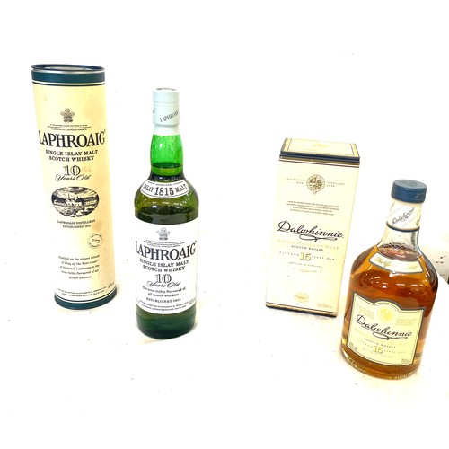 120 - 2 Cased Whiskeys includes Laphroaig 10 years old scotch whiskey, Dalwhinnie 15 years scotch Whiskey