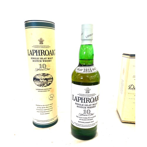 120 - 2 Cased Whiskeys includes Laphroaig 10 years old scotch whiskey, Dalwhinnie 15 years scotch Whiskey