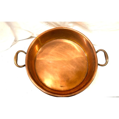 128 - Vintage copper pan 16 inches diameter