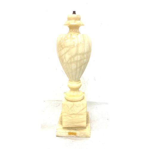 127 - Marble lamp base height approx 20 inches