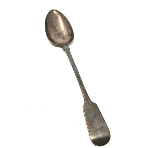 58 - Victorian silver serving spoon london silver hallmarks