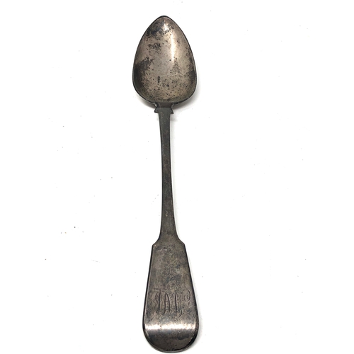 63 - Georgian  silver serving spoon london silver hallmarks