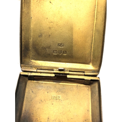 49 - 3 antique silver items inc match striker match box etc