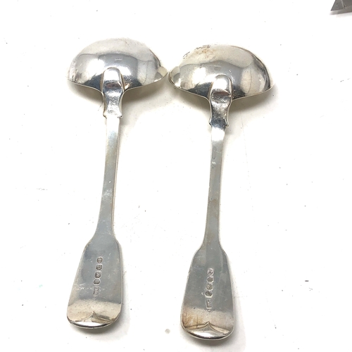 50 - 2 georgian silver ladles