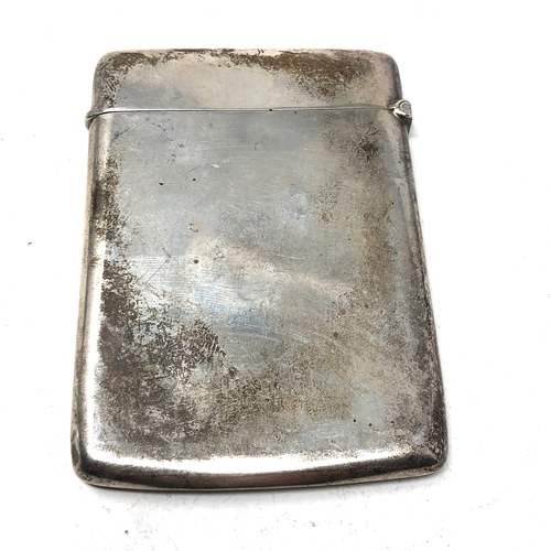 56 - Antique silver card case Birmingham silver hallmarks