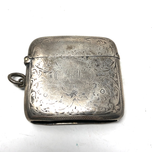 57 - Antique silver vesta case