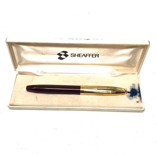 603 - Boxed vintage sheaffer 14ct gold nib fountain pen