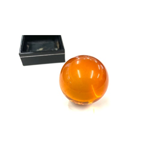 518 - Small amber sphere