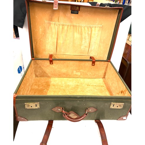 631 - Large Papworth vintage luggage suitcase