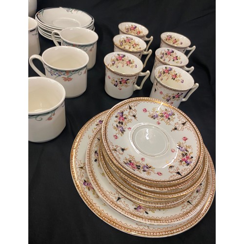 302 - Selection of tea sets includes Royal Doulton Juno tea set and a part Victoria tea set