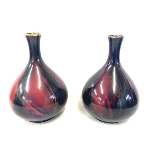 69 - Pair of vintage vases height approx 9.5 inches tall