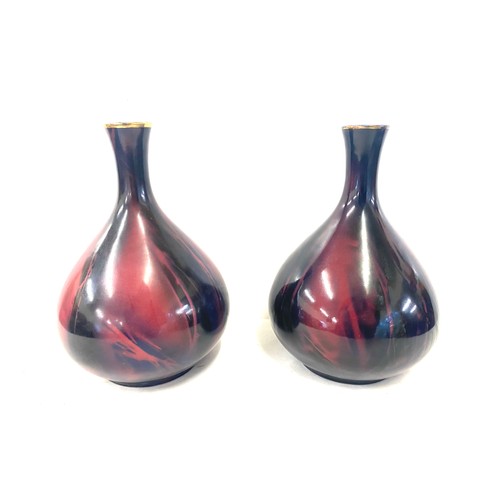 69 - Pair of vintage vases height approx 9.5 inches tall