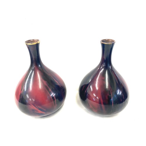 69 - Pair of vintage vases height approx 9.5 inches tall