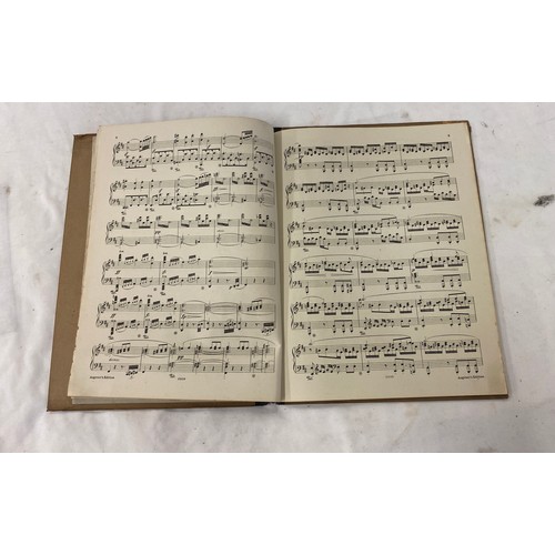 166 - Selection of vintage sheet music and a music stand