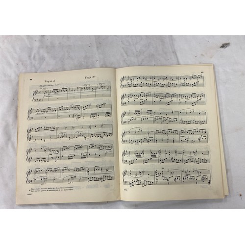 166 - Selection of vintage sheet music and a music stand