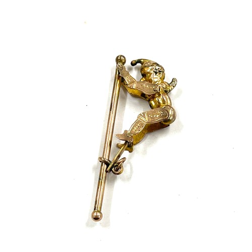 411 - Antique articulated Punch pendant