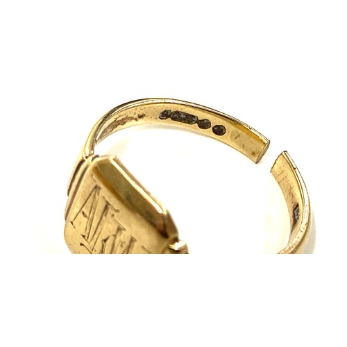 490 - Two 9ct gold antique rings A/F total weight 9.6grams