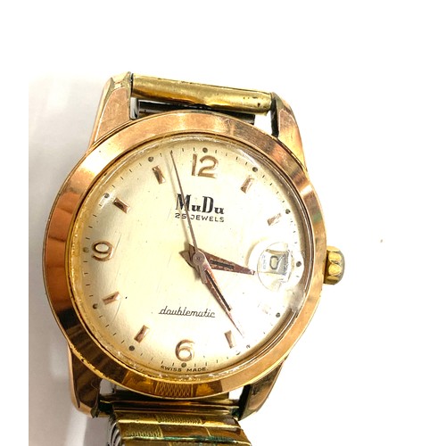 418 - Vintage Mudu 25 jewel gents automatic wrist watch