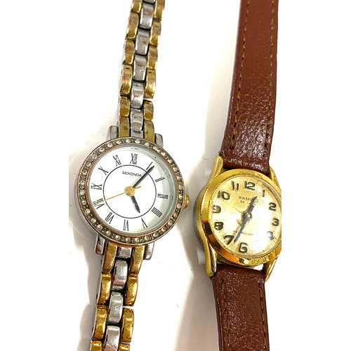 526 - Selection of 3 ladies wrist watches includes Sekonda, Ramino and excalibur, all untested