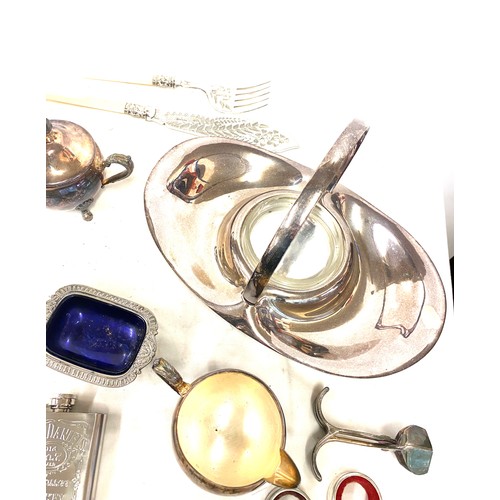 167 - Large selection of silver plated/ metal items