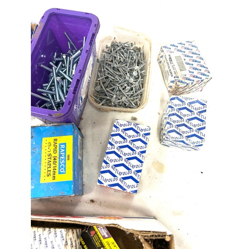 327 - Large selection of nuts, bolts, nails, screws etc