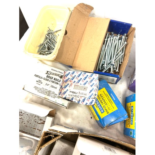 327 - Large selection of nuts, bolts, nails, screws etc