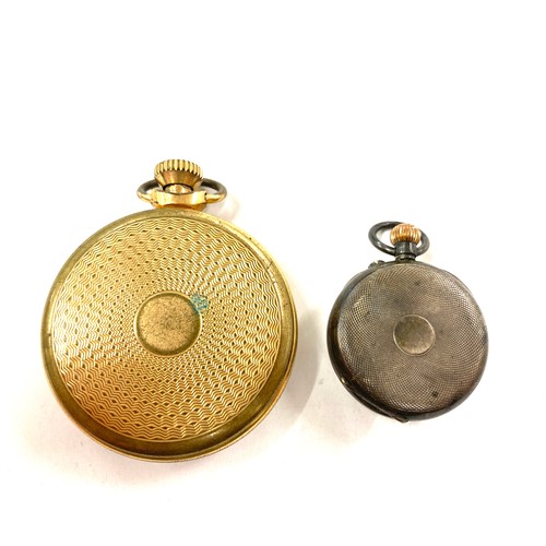 401 - Vintage smiths pocket watch and a vintage silver cased pocket watch, both untested