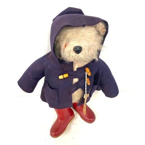 126 - Vintage Paddington bear, total height 19 inches tall