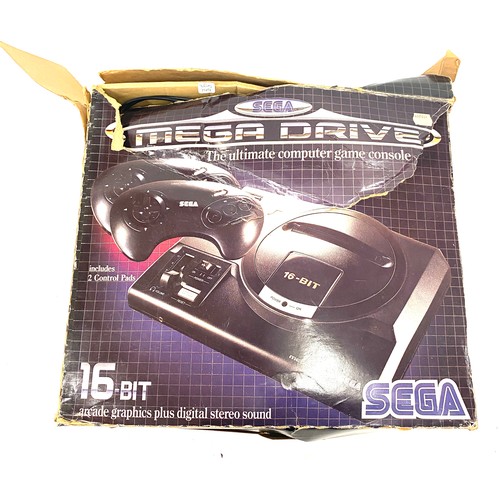 128 - Vintage boxed sega mega drive 16-bit, working order